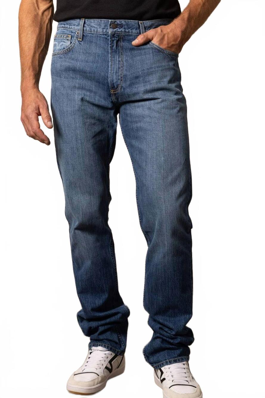 NEW KIMES RANCH men's luke straight leg jeans in mid wash